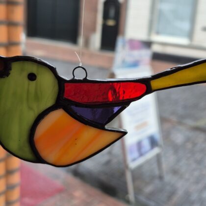 Vogeltje Tiffany groen kopje